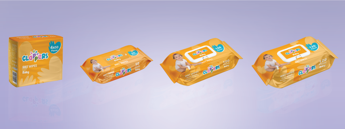 Clappers Baby Servetele Umede